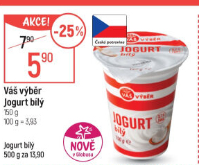 Jogurt bílý Váš Výběr