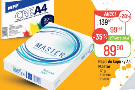 Kancelářský papír A4 Master