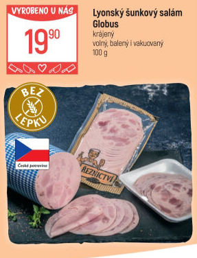 Salám lyonský šunkový Globus
