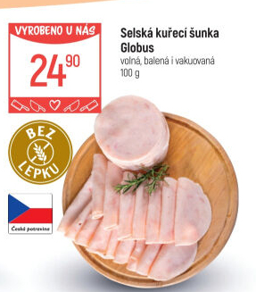 Selská kuřecí šunka Globus