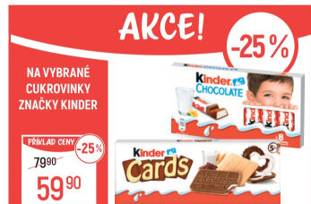 Sušenka s náplní Cards Kinder