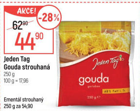Sýr Gouda strouhaná Jeden Tag