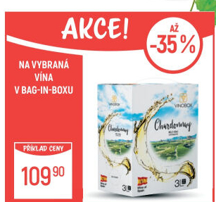 Víno Chardonnay Vinobox - bag in box