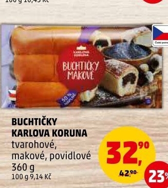 České buchtičky Karlova Koruna