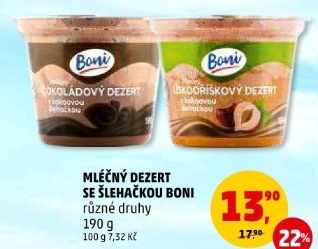 Dezert mléčný Boni