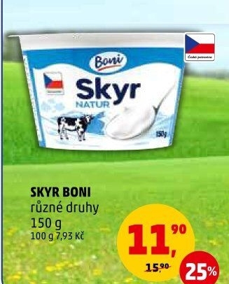 Dezert zakysaný bílý Skyr Boni