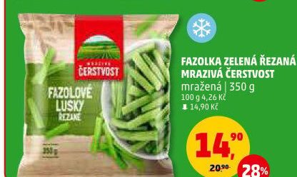 Fazolové lusky mražené Mrazivá čerstvost