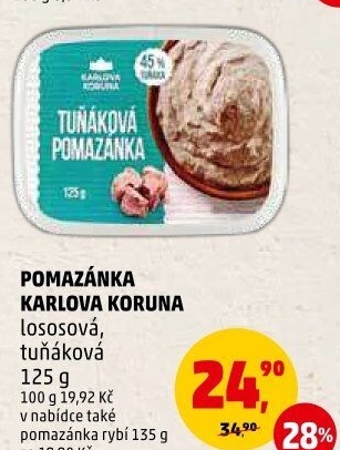 Lososová pomazánka Karlova Koruna