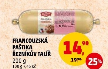 Paštika francouzská Řezníkův talíř