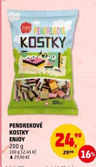 Pendrekové kostky Enjoy