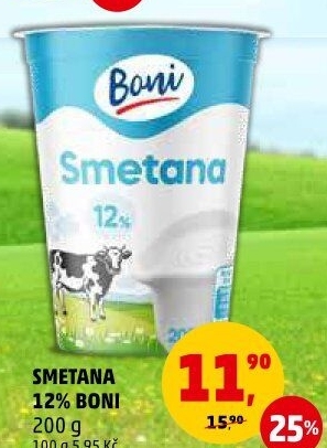 Smetana 12% Boni