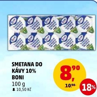 Smetánky do kávy Boni