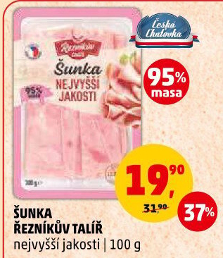 Šunka nejvyšší jakosti Řezníkův talíř