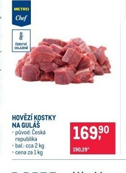 HOVĚZÍ KOSTKY NA GULÁŠ