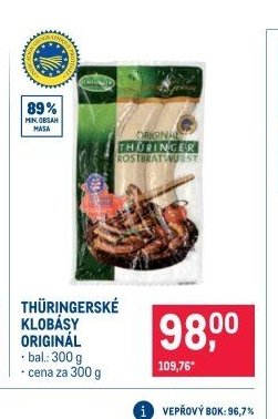 Thüringer klobásy originál