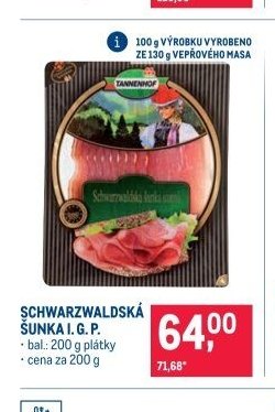Schwarzwaldská šunka I.G.P.