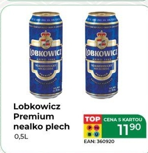 Nealkoholické pivo Premium Lobkowicz
