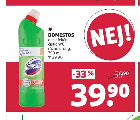 DOMESTOS dezinfekční čistič WC
