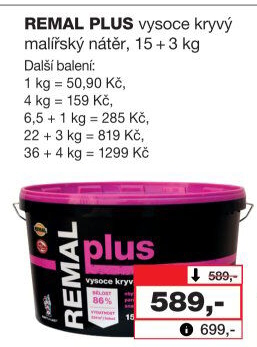 Malířský nátěr Plus Remal