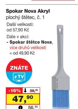 Plochý štětec Nova Spokar
