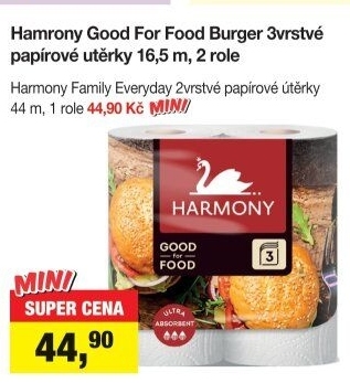 Kuchyňské utěrky 3vrstvé Good for Food Harmony