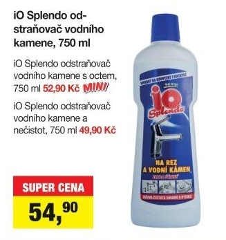 Odstraňovač vodního kamene IO Splendo