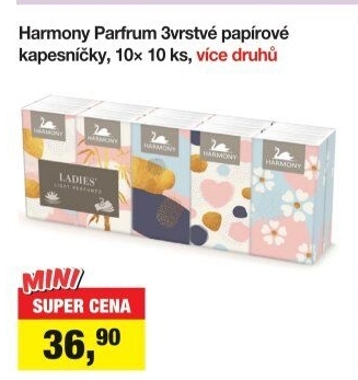 Papírové kapesníčky 3vrstvé Harmony
