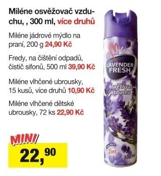 Vlhčené ubrousky dětské Miléne