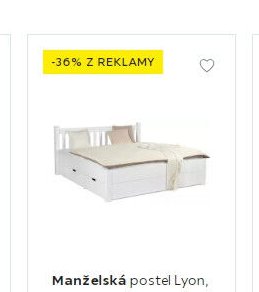 Manželská postel Lyon - Möbelix akcniletaky.com