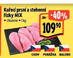 Kuřecí řízky mix