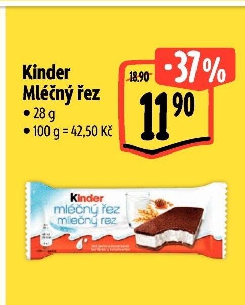 Řez mléčný Kinder