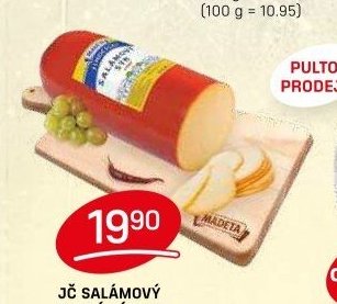 JČ SALÁMOVÝ UZENÝ SÝR 100 g