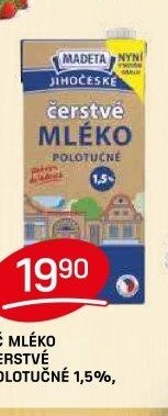 JČ MLÉKO ČERSTVÉ POLOTUČNÉ 1,5%