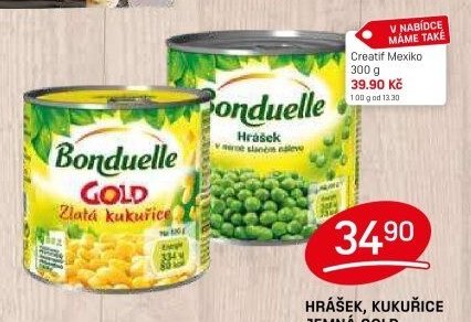 Bonduelle Gold kukuřice a hrášek
