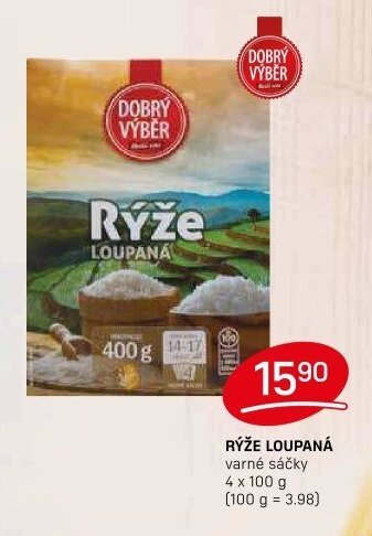 Rýže loupaná Dobrý výběr