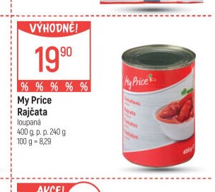 My Price Rajčata loupaná