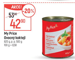 Kompot ovocný koktejl My Price