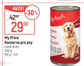 Konzerva pro psy My price
