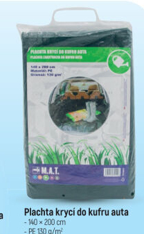 Krycí plachta do kufru auta