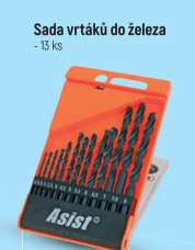 Sada vrtáků do železa Asist
