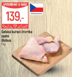 Selské kuřecí čtvrtky Globus