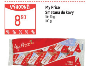 Smetánky do kávy My Price