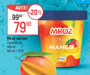 Sorbet v kelímku Mrož Prima