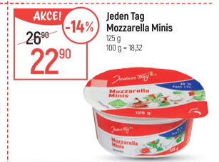 Sýr Mozzarella Minis Jeden Tag
