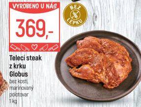 Telecí steak z krku marinovaný Globus