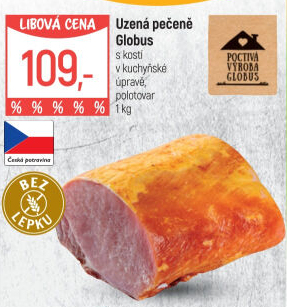 Uzená pečeně s kostí Globus