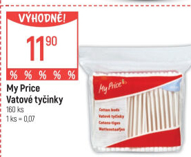 Vatové tyčinky My Price