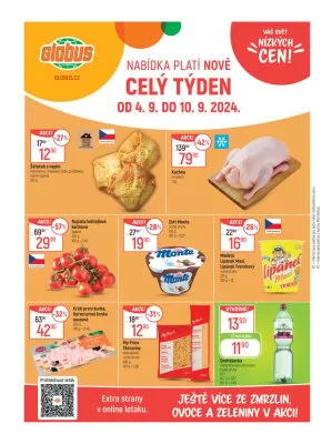 akční leták Globus 4.9.2024-10.9.2024