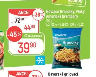 Nowaco Hranolky, Vlnky, Americké brambory