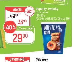 Dupetky, Twistky